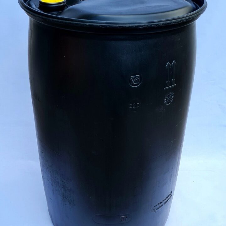 Muovitynnyri 200 L umpinainen MUSTA
